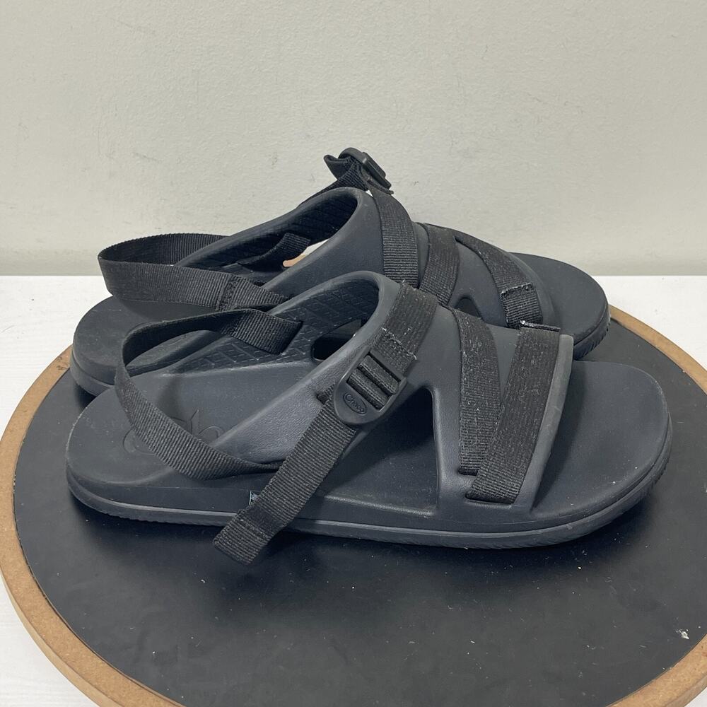 Chaco Chillos‎ Sport Sandals Men Size 12 Adjustable Strap Black Outdoor Slide